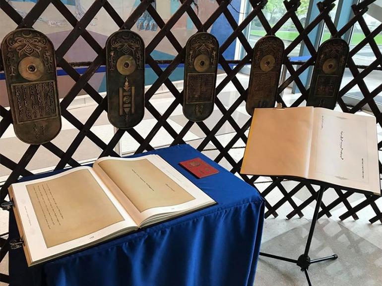 EXHIBITION OF BOOKS IN MONGOLIAN SCRIPT OPENED AT UN HEADQUARTERS