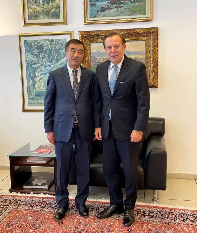 H.E. MR. MUNKHBAYAR GOMBOSUREN PRESENTED A COPY OF HIS LETTER OF CREDENCE TO MR. TUNCA ÖZÇUHADAR, DIRECTOR GENERAL OF PROTOCOL, MINISTRY OF FOREIGN AFFAIRS