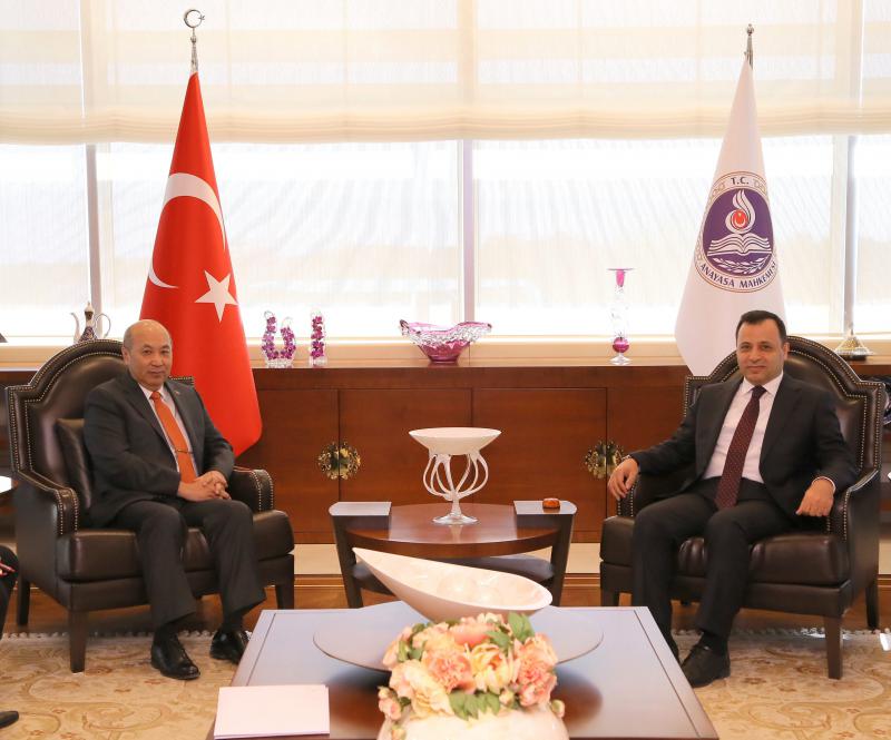 Ambassador paid a courtesy call on President of the Constitutional Court of Turkey