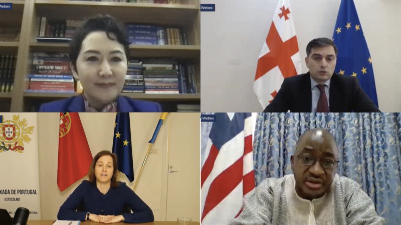 FOREIGN MINISTERS ATTENDS AND DELIVERS REMARKS AT WEBINAR ON DEFENDING DEMOCRACY FROM DISINFORMATION