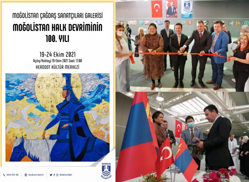 MONGOLIAN CONTEMPORARY ART EXHIBITION  CONTINUES IN BODRUM CITY, TURKEY