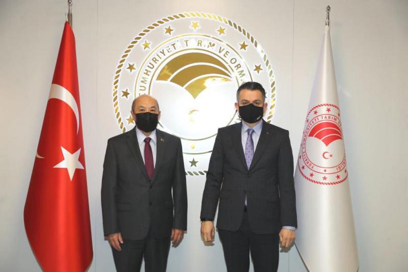 AMBASSADOR BOLD RAVDAN DISCUSSED ABOUT A COOPERATION IN THE FIELD OF AGRICULTURE WITH DR. BEKIR PAKDEMIRLI, MINISTER OF AGRICULTURE AND FOREST OF TURKEY