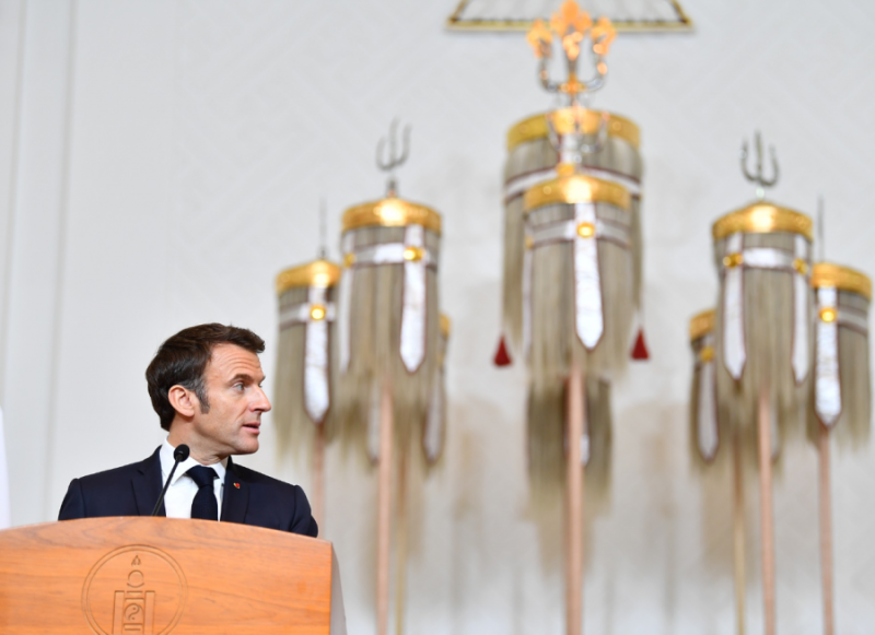 EMMANUEL MACRON: WE WILL SUPPORT MONGOLIA IN HOSTING UNCCD COP17