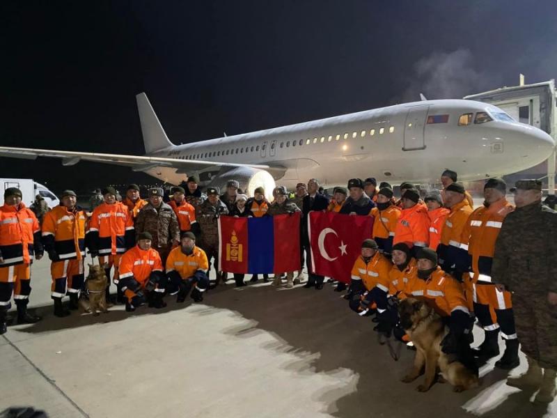 MONGOLIAN SEARCH AND RESCUE TEAM HEADS TO TURKIYE